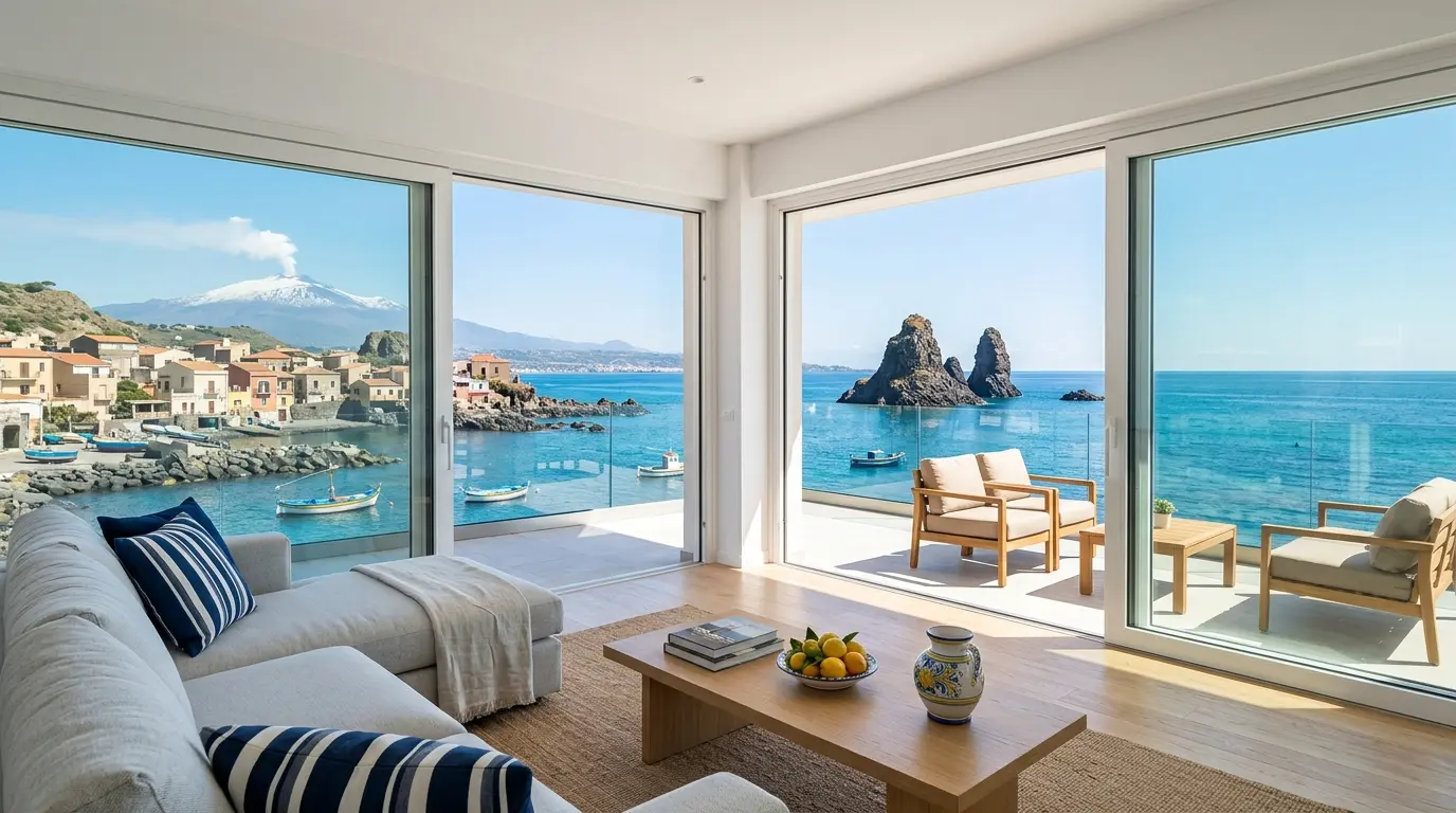 Appartamento con vista mare in Sicilia