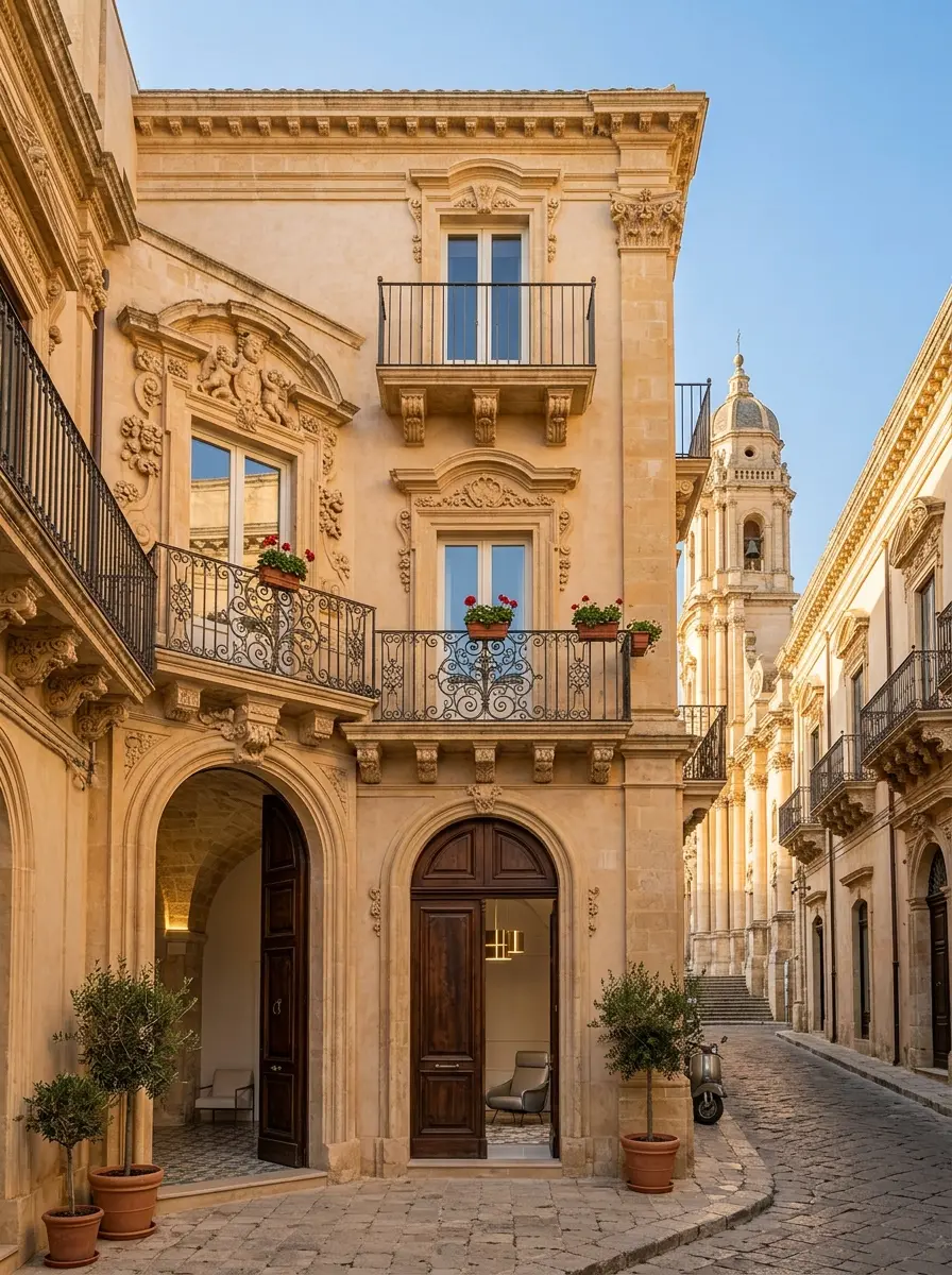 Townhouse ristrutturato in città barocca Sicilia